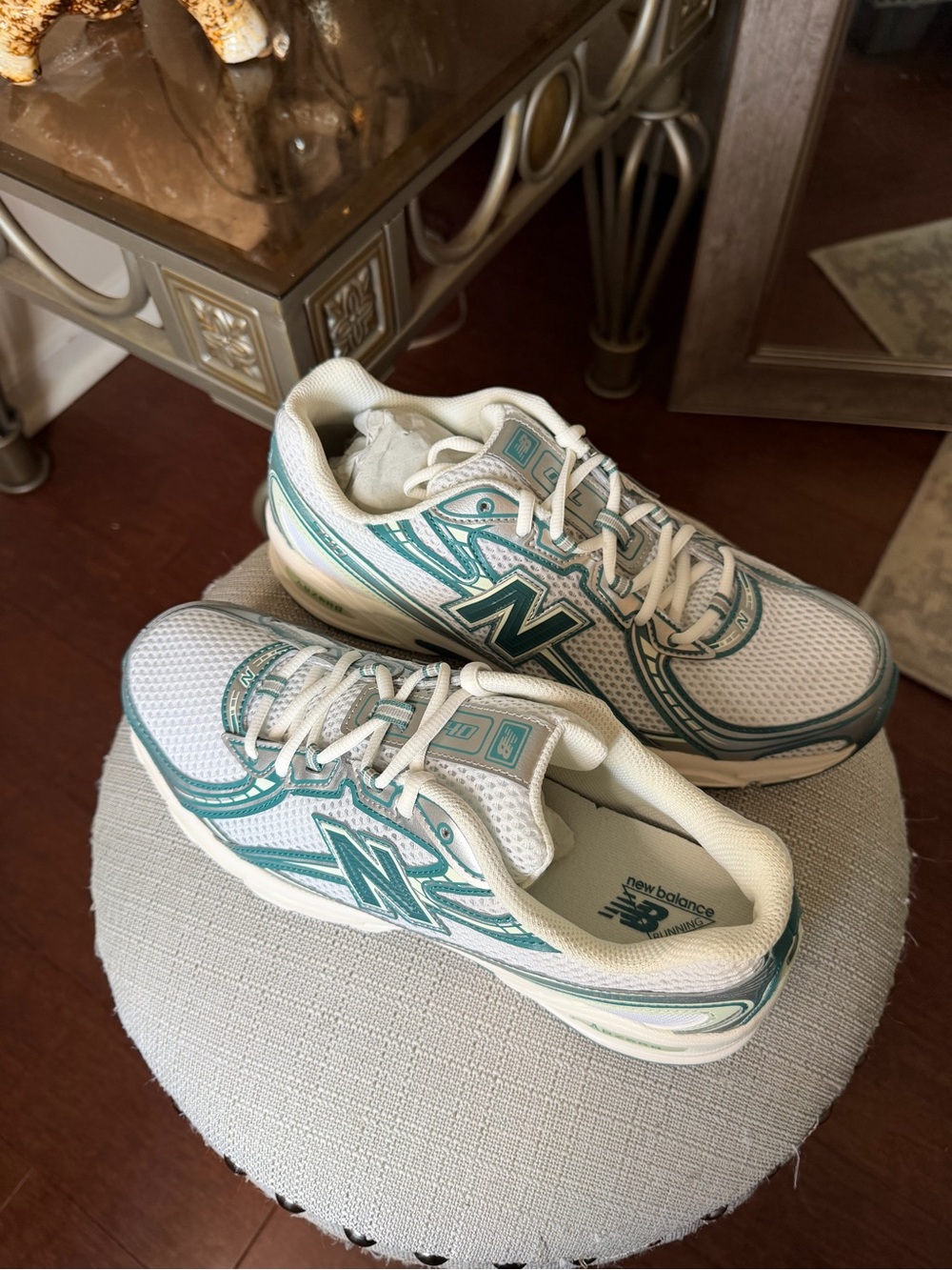 Men’s New Balance 740 White Green Size 10 - Picture 5 of 6